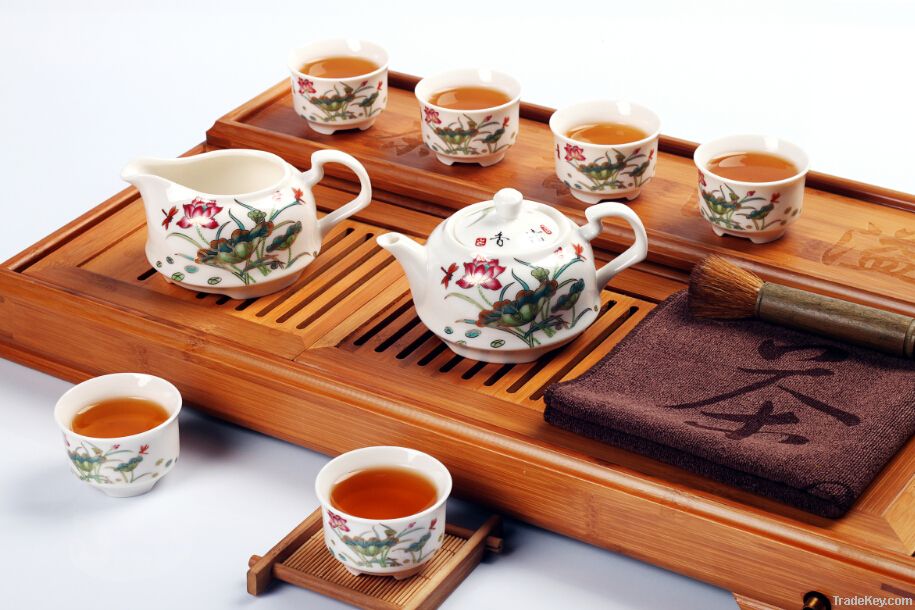 Good Quality ceramic whiteware Complete set of tea set