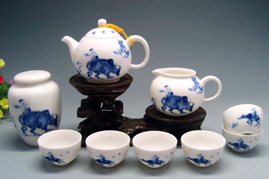 Good Quality ceramic whiteware Complete set of tea set