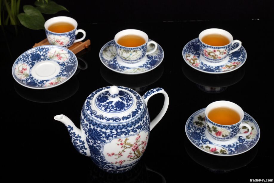 Good Quality Ceramic Whiteware Complete Set Of Tea Set