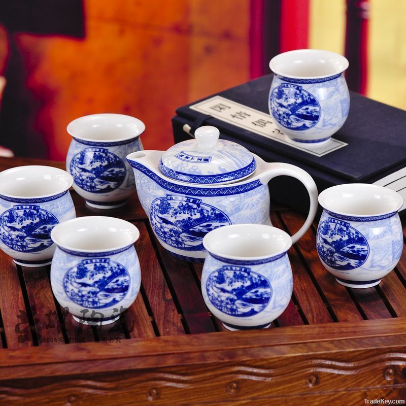 Good Quality ceramic whiteware Complete set of tea set