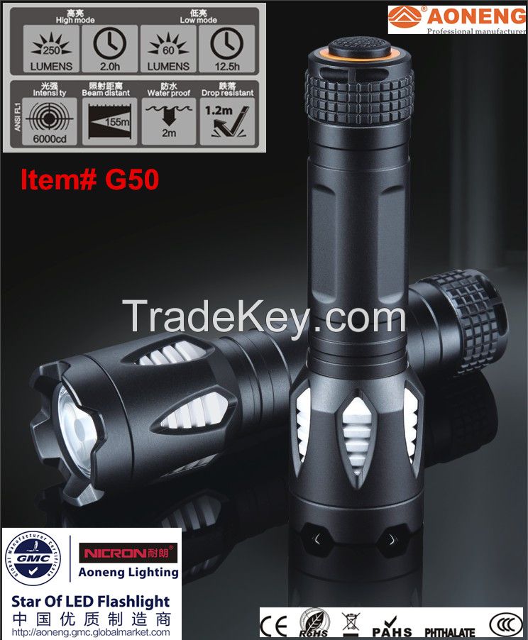 G50 3pcs AAA Normal Battery Flashlight