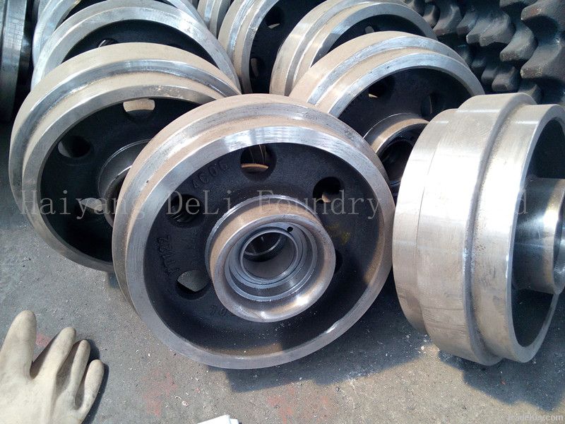 front idler for excavator and bulldozer