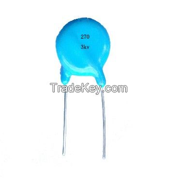 2KV 56PF 68PF 100PF Radial Lead Ceramic Capacitor 2KV 560 680 101