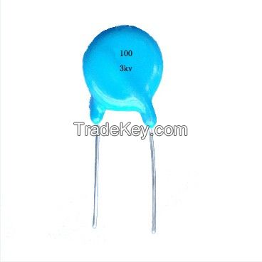 3KV 10PF 15PF 22PF Radial Lead Type Ceramic Capacitor 3KV 100 150 220