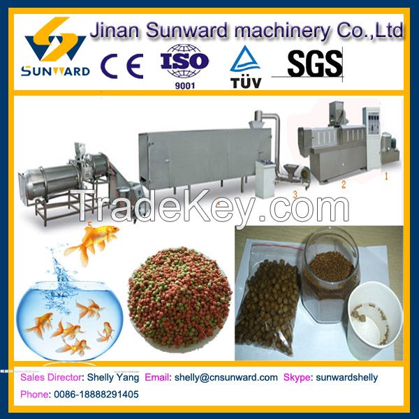 High quality automatic floating fish feed pellet machine