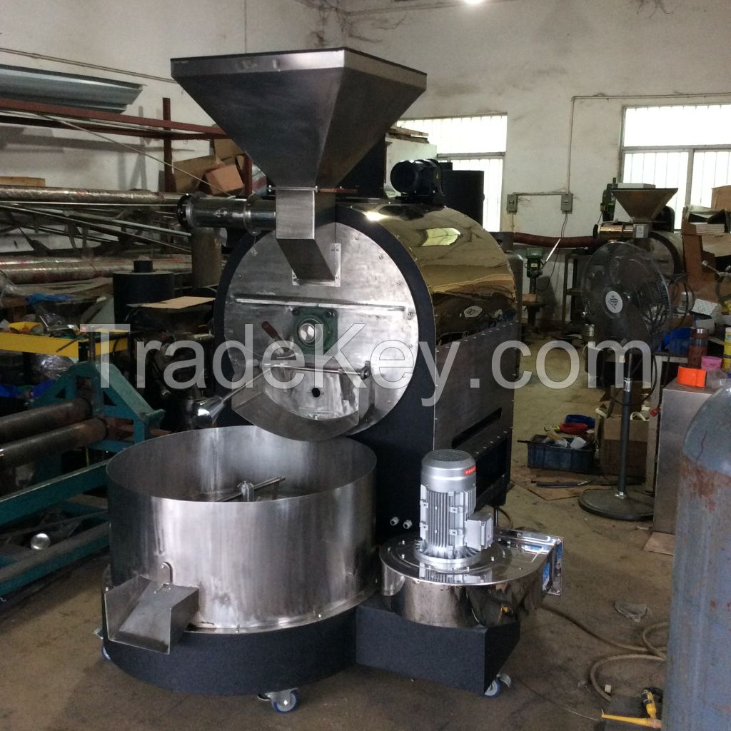 60kg batch industrial coffee roaster machine with high quality