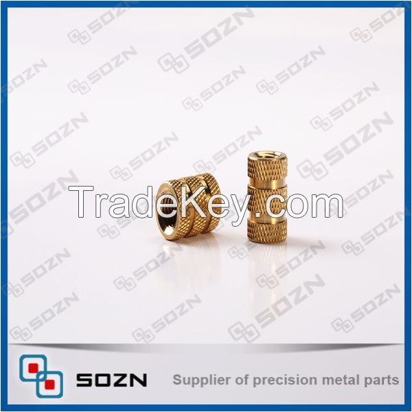 Threaded Knurled Brass Insert Nut for plastics