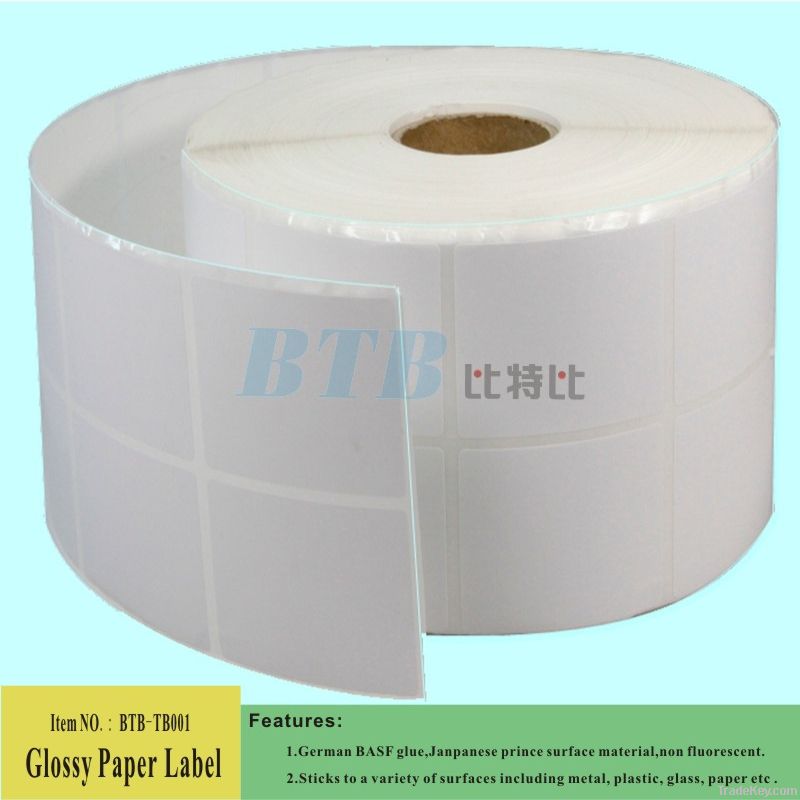 Manufacturer of Glossy Coated Paper Roll Label