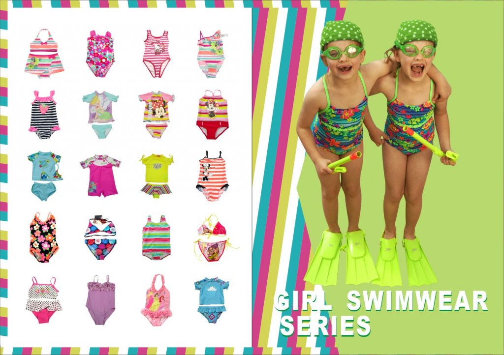 Bikini,one piece swimwear,swim shorts.beach shorts.rash guard,swim cap and swim diaper etc