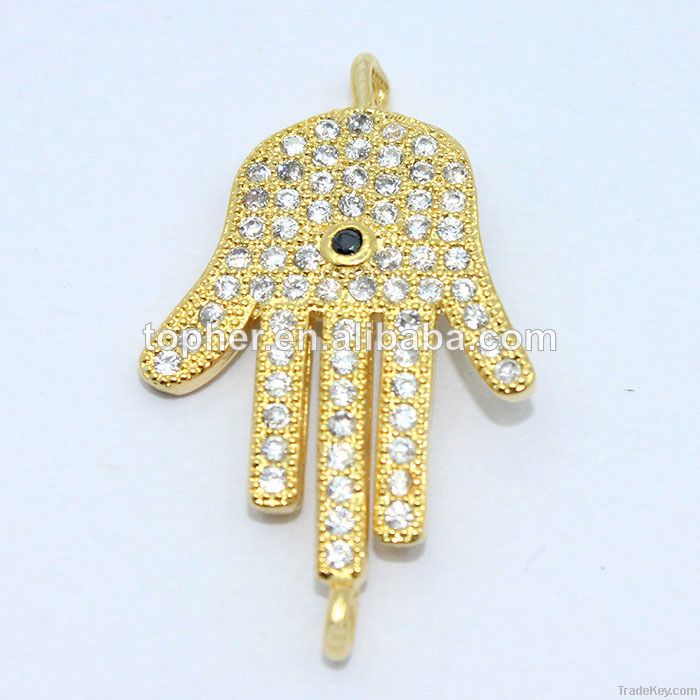 Wholesale micro pave setting 925 sterling silver jewelry pendant