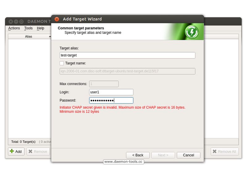 DAEMON Tools iSCSI Target 2