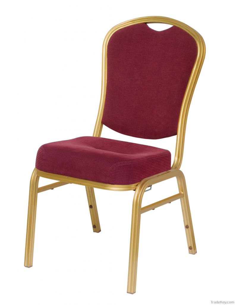 Stacking Aluminum Hotel Banquet Wedding Metal Hall Dining Chair (B-039)