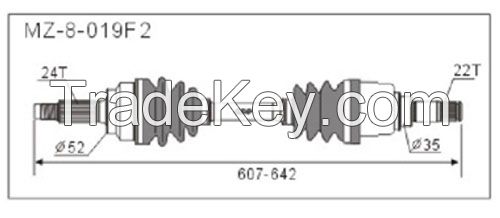 Drive Shaft for kia pride all model 94-95