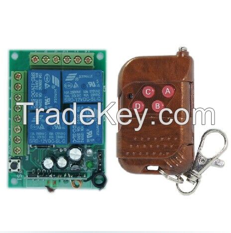 DC12V 4CH remote control switching system for electrical