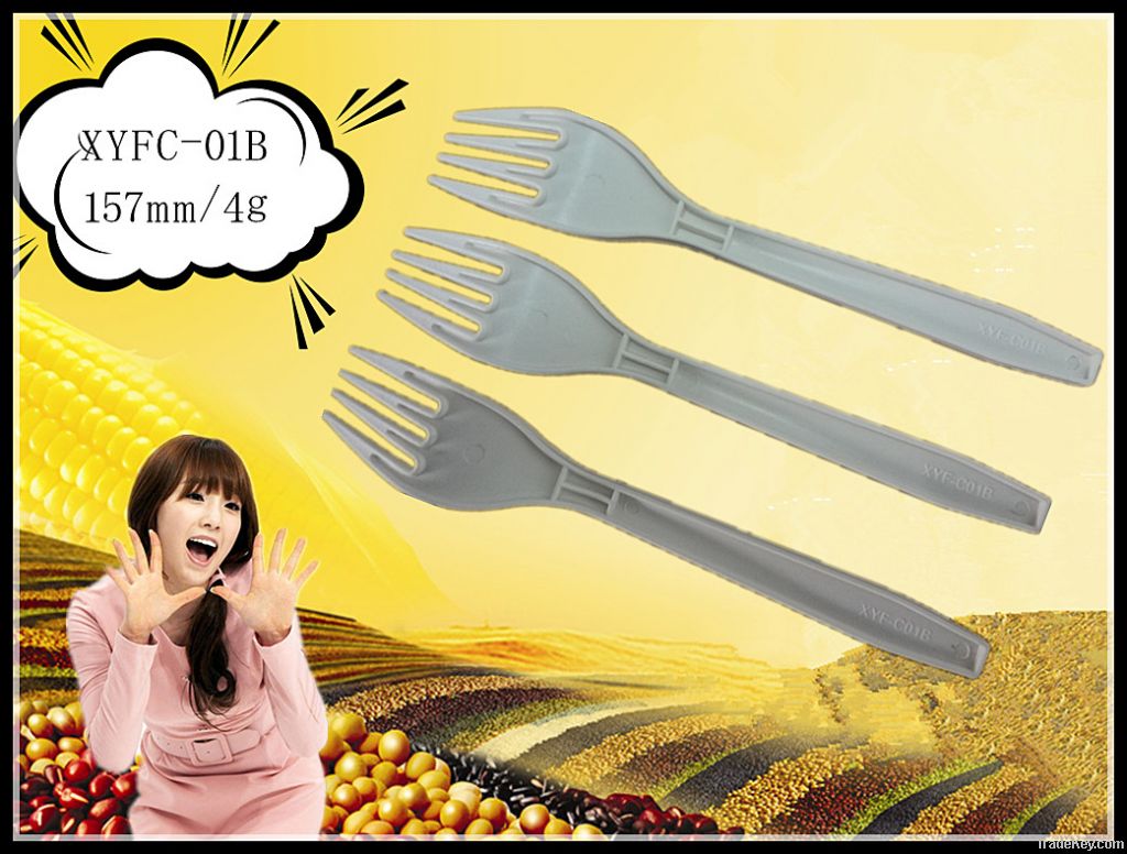 Colored biodegradable Disposible Heavy weight plastic forks