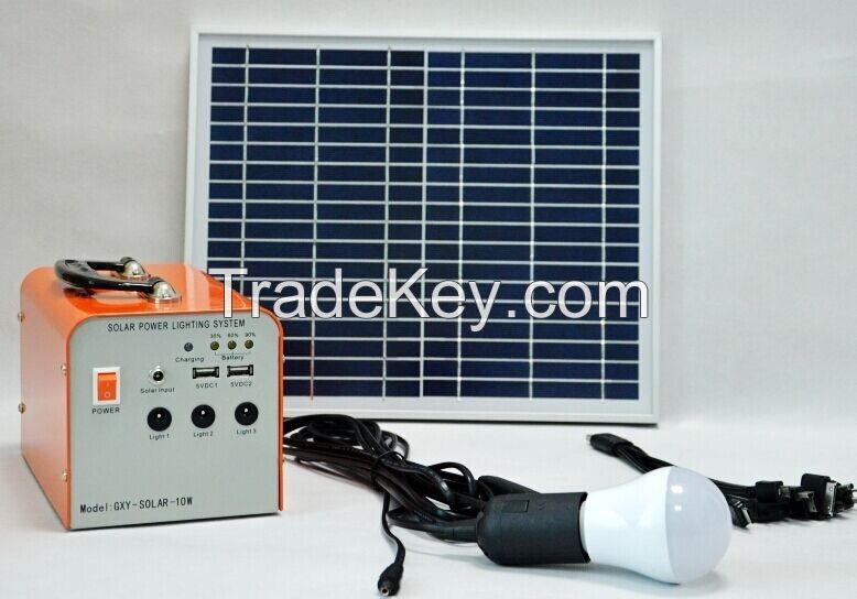 10W Solar LED Lighting System