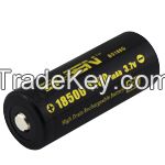 High amp rechargeable battery 18500 1100mAh