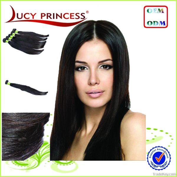 Hot wholesale Brazilian virgin natural hair straight hair for black wo