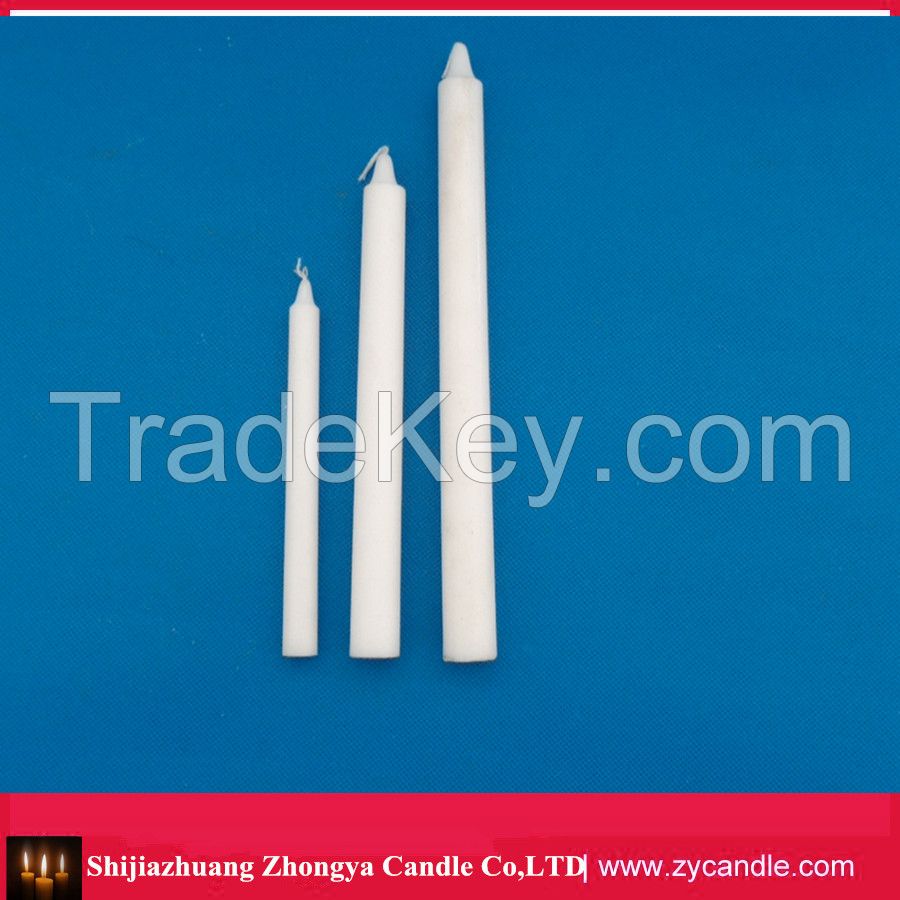  10-95g pillar white candles /home use white household candles 