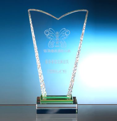 k9 crystal award custom made crystal trophy