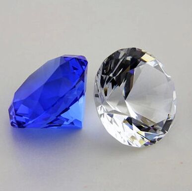 machine made crystal diamond paperweight, crystal wedding favor, diamond crystal gift