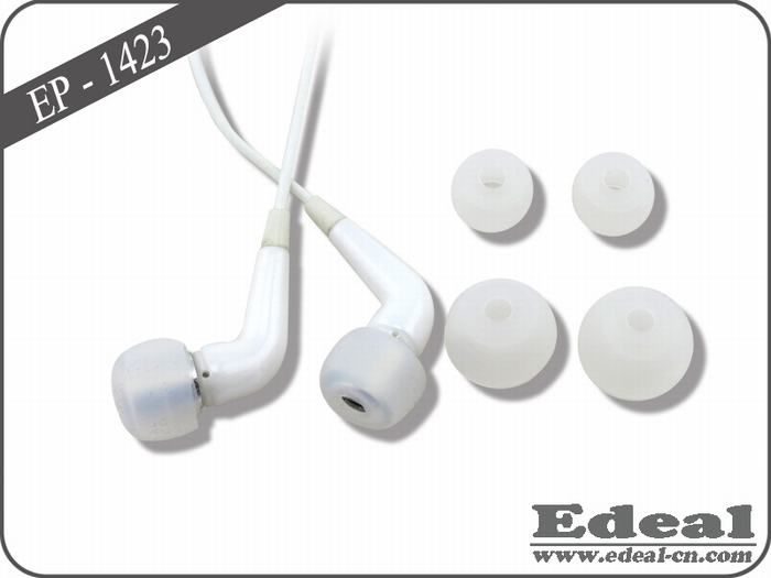 Stylish Ceramic earphone with 3-button volume control and built-in mic for gift