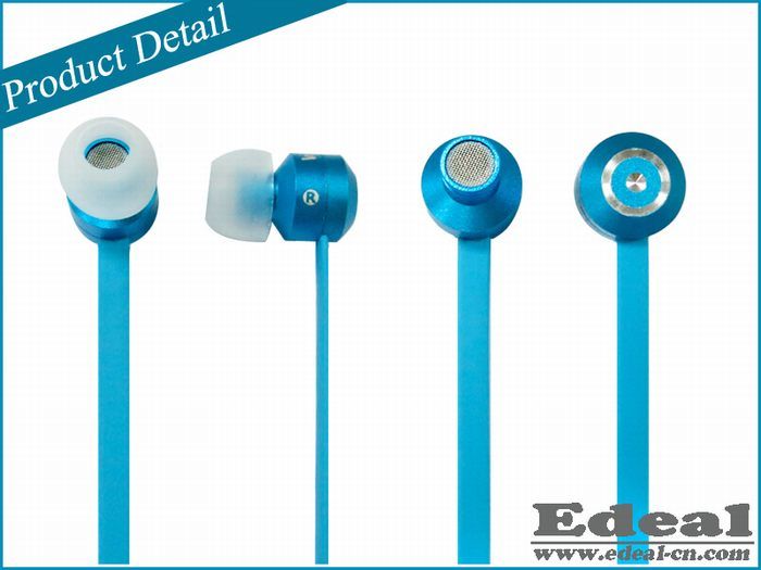 Newest High quality metal Flat wire earphone