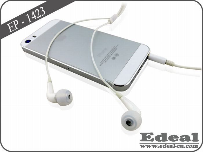 Stylish Ceramic earphone with 3-button volume control and built-in mic for gift