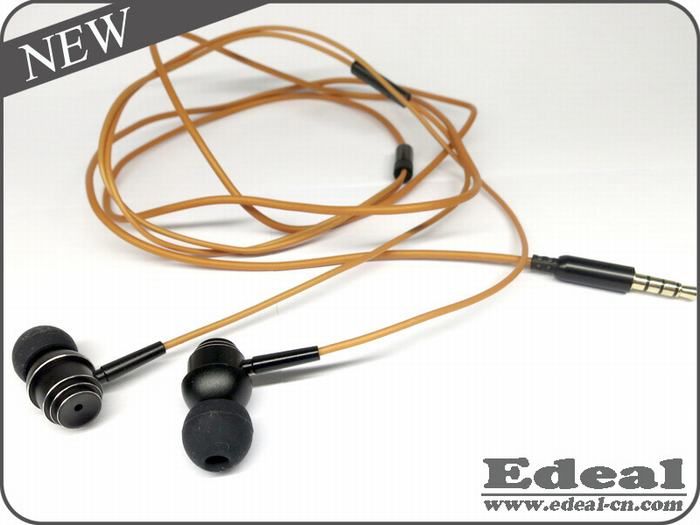 New metal earphone with mic for mobile phone