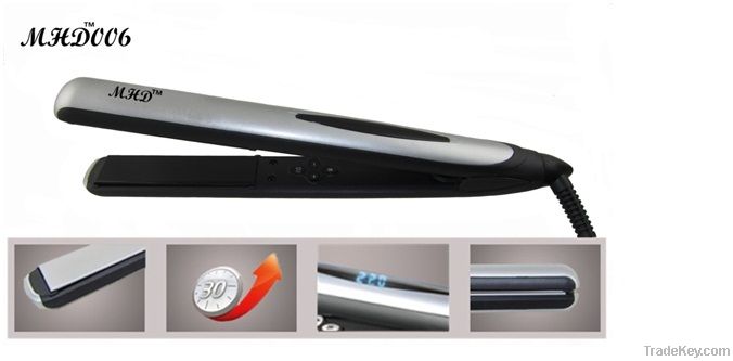 hair straightener with adjustable temperature and LED