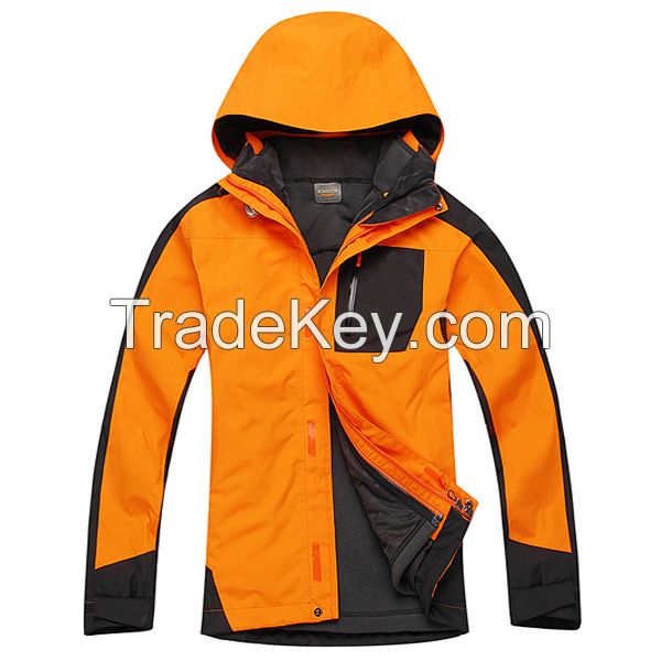 High quality outdoor clothes winter jacket waterproof with fleece