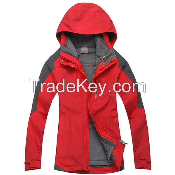 Breathable 3 in 1 winter clothes cycling waterproof jacket