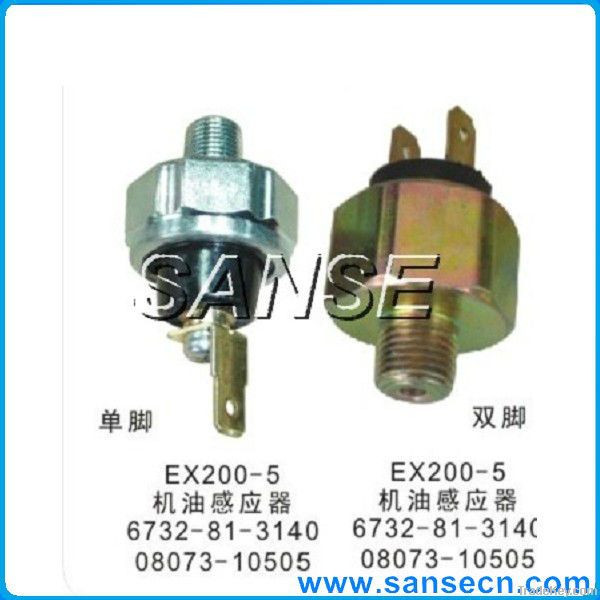 EX200-5, 6732-81-3140, 08073-10505 oil sensor, single feet and double fee