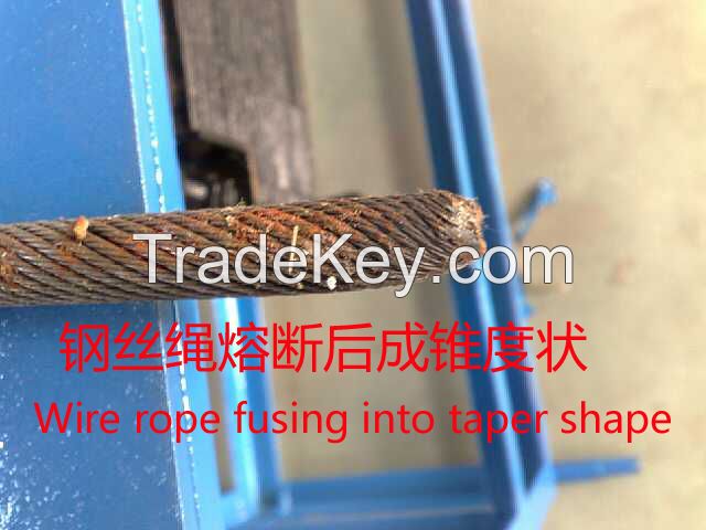 Wire rope fusing machine