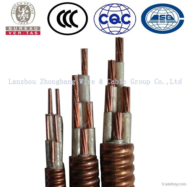 copper sheathed mineral insulated fireproof flexible cable mining appl