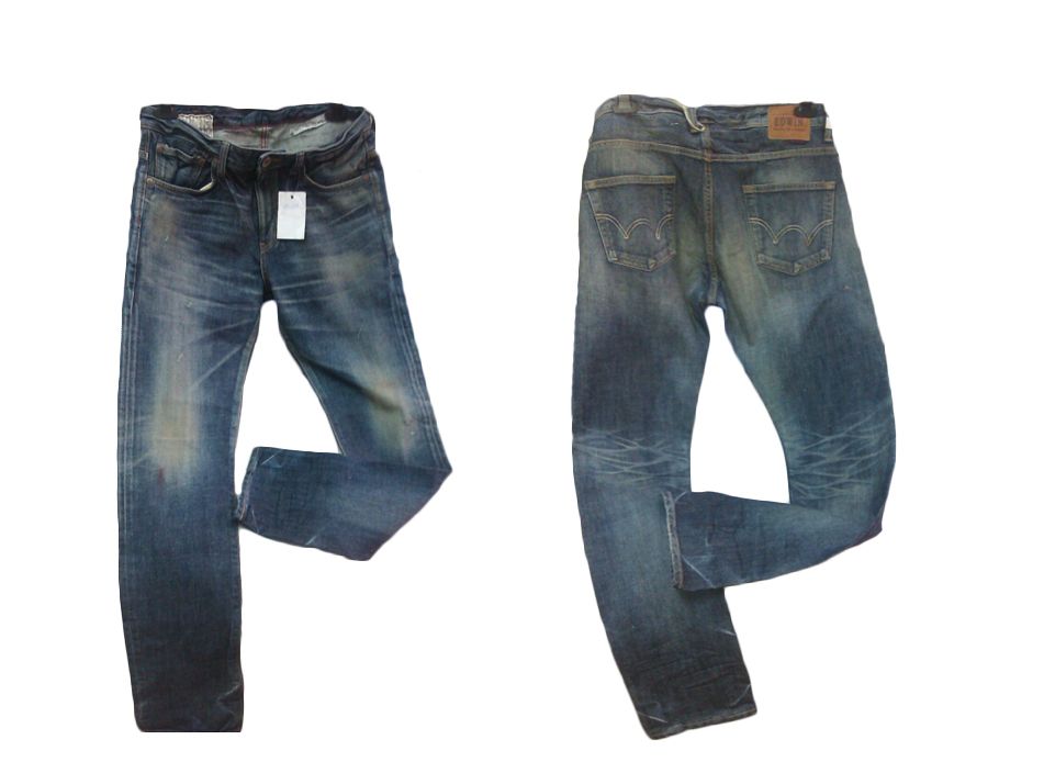 Mens Denim Crinckle