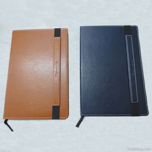 Wide elastic PU notebook