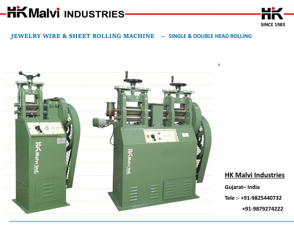 jewellery rolling mill machine