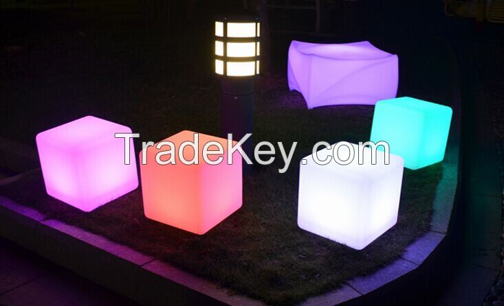 43cm x 43cm x 43cm Led light cube,Rechargeable Waterproof Led Outdoor Light Cube Furniture / Color Change Led Glowing Cubes