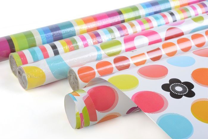 Printed gift wrapping color paper