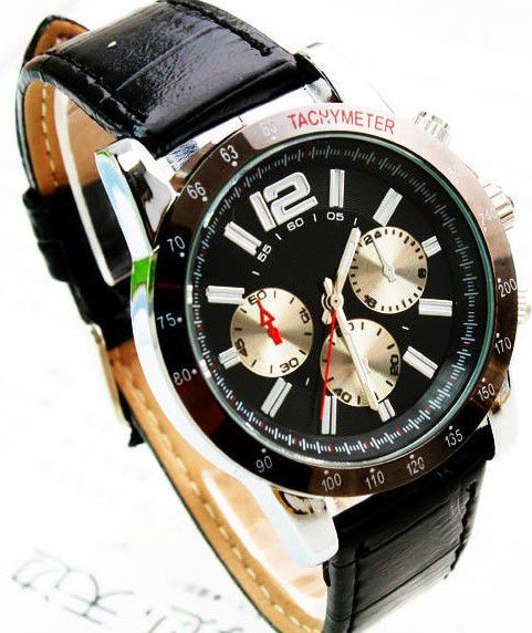 Japan Movement Leather Mens Watch