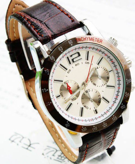 Japan Movement Leather Mens Watch