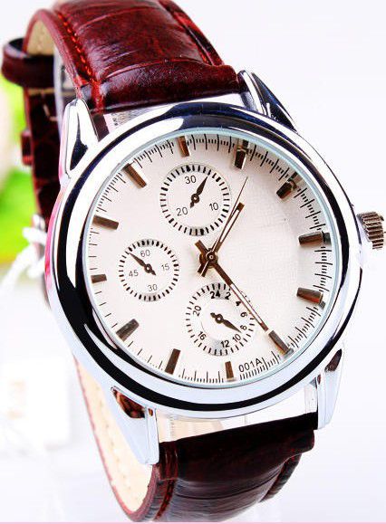 Japan Movement Leather Mens Watch