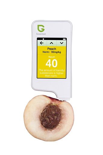 Greentest - revolution food testing device, measures quality of fresh fruits and vegetables (freshness and contamination), for household usage