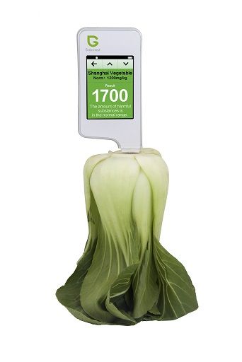 Greentest - revolution food testing device, measures quality of fresh fruits and vegetables (freshness and contamination), for household usage