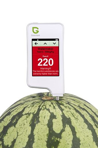 Greentest - revolution food testing device, measures quality of fresh fruits and vegetables (freshness and contamination), for household usage
