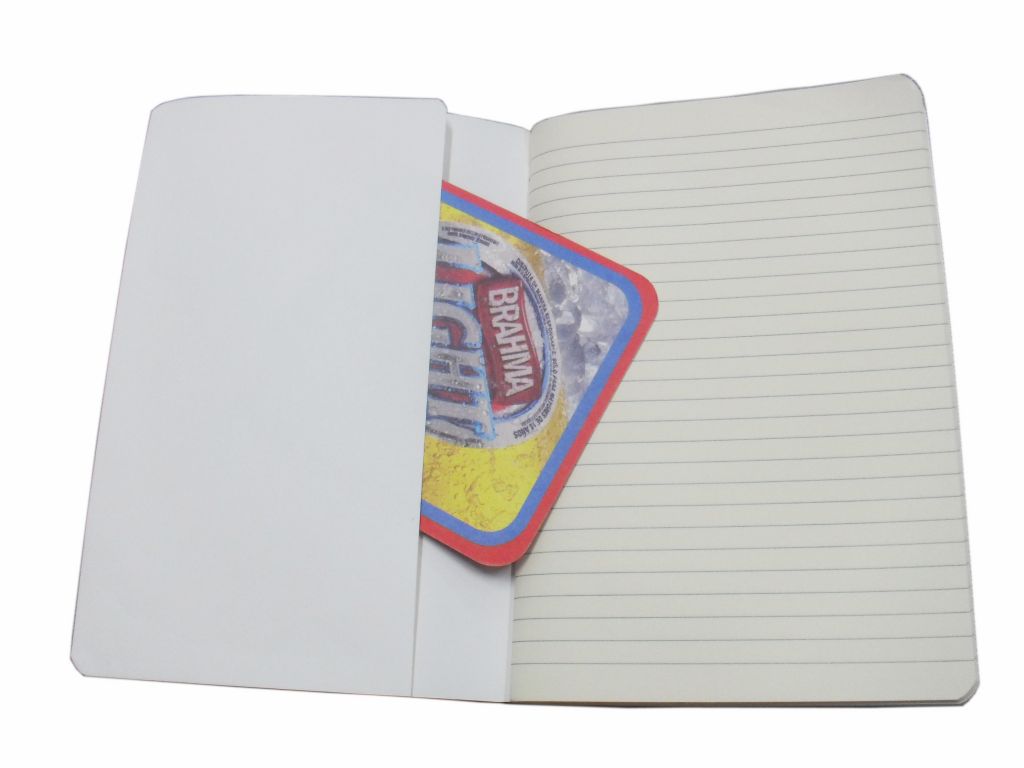 Custom sewn stitching bound softcover exercise notebook with pocket
