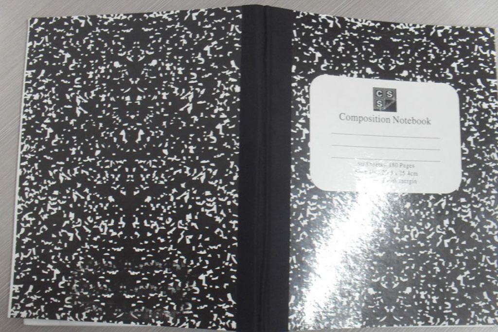 Custom sewn stitching bound softcover composition notebook