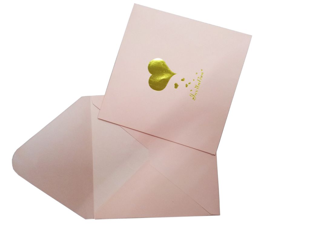 custom printed paper/kraft wallet envelopes with water glue