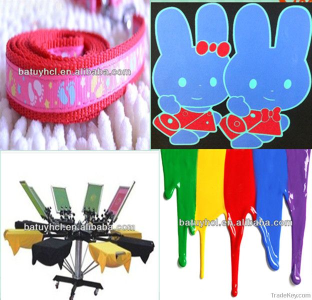 Top-selling dongguan elastic white rubber machine printing ink